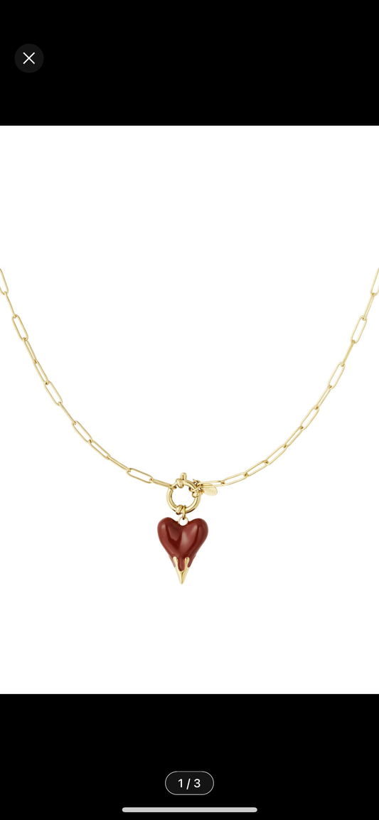 ketting burgendy love